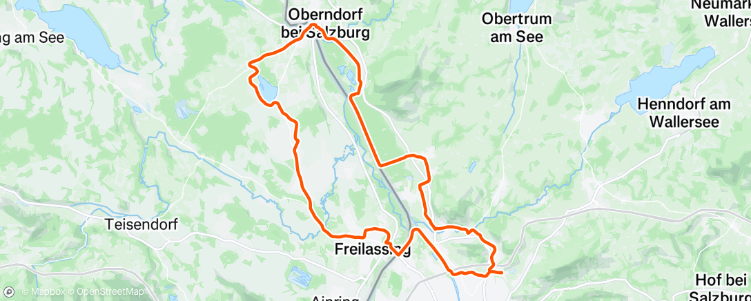 Map of the activity, Fahrt am Morgen