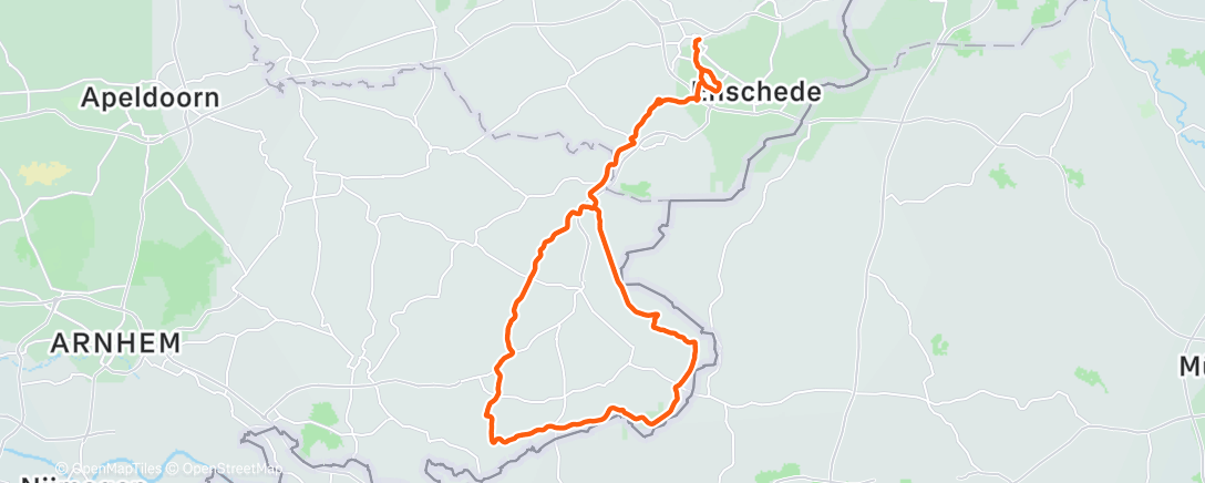 Map of the activity, Intensieve duur