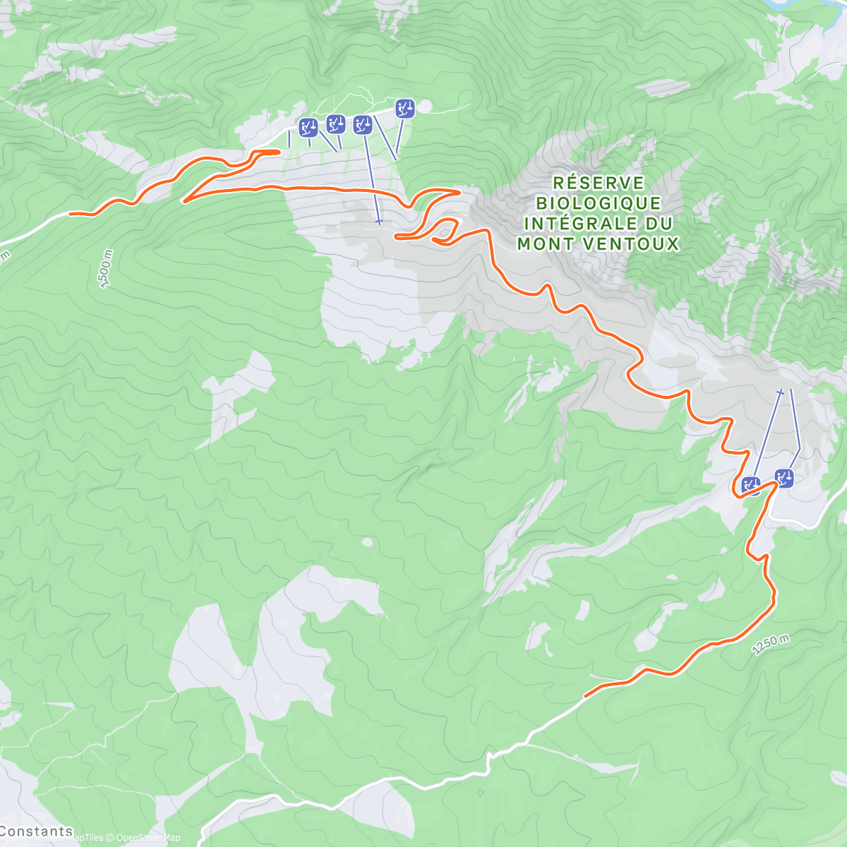 Map of the activity, ROUVY - Mont Ventoux from Bedoin | France