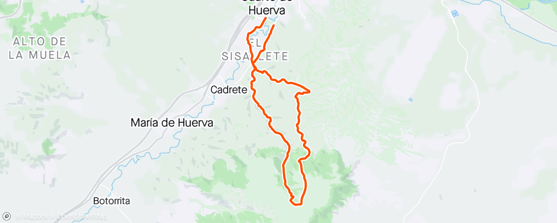 アクティビティ「Vuelta en bicicleta eléctrica a la hora del almuerzo」の地図