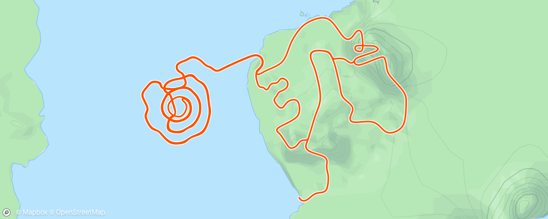 Map of the activity, Zwift - Downtown Eruption in Watopia