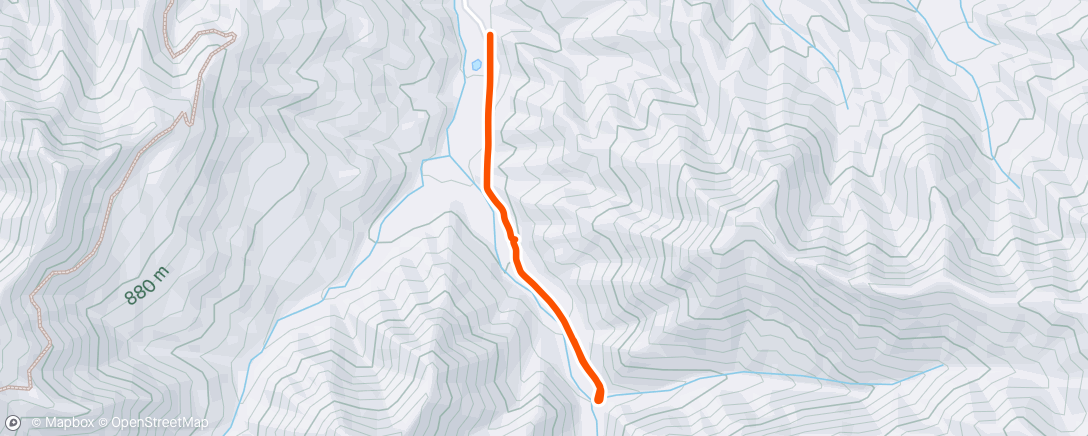 Map of the activity, Evening Walk