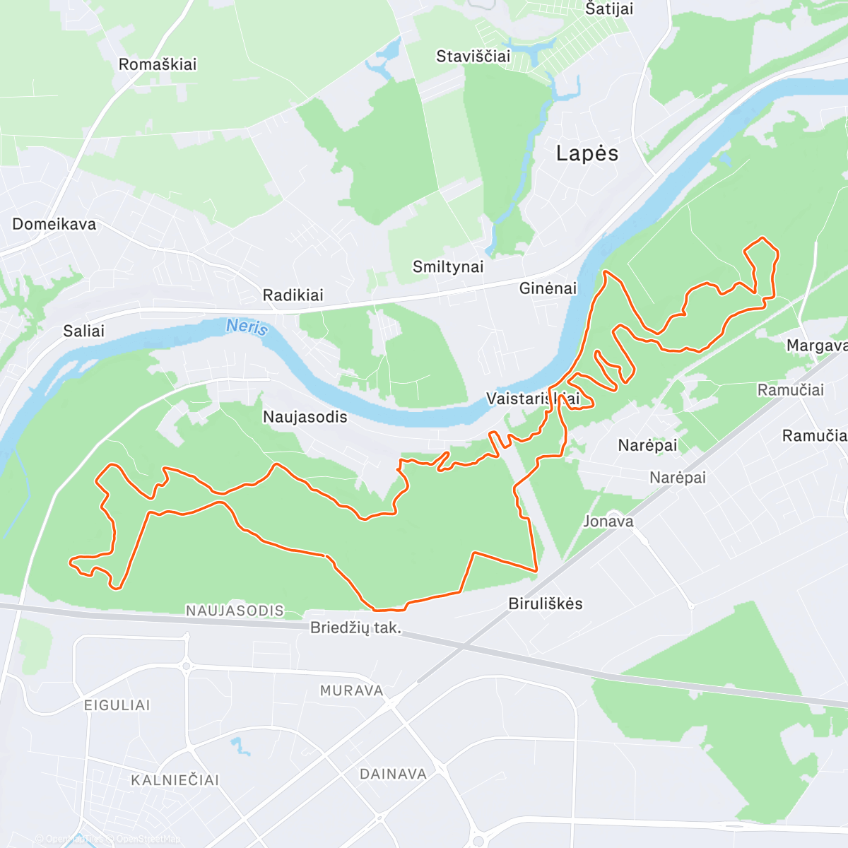 Map of the activity, ⚒️ Trailo Kalvė 2. Naktinis etapas 🔦