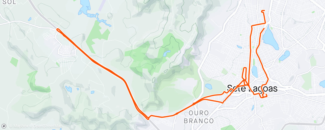 Map of the activity, Tarde Ciclismo