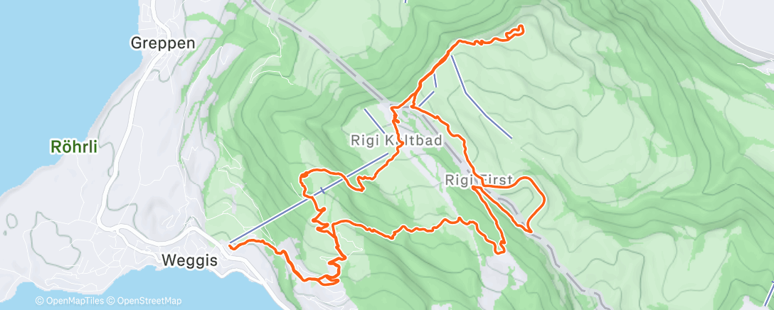 Map of the activity, Morning Trail Run