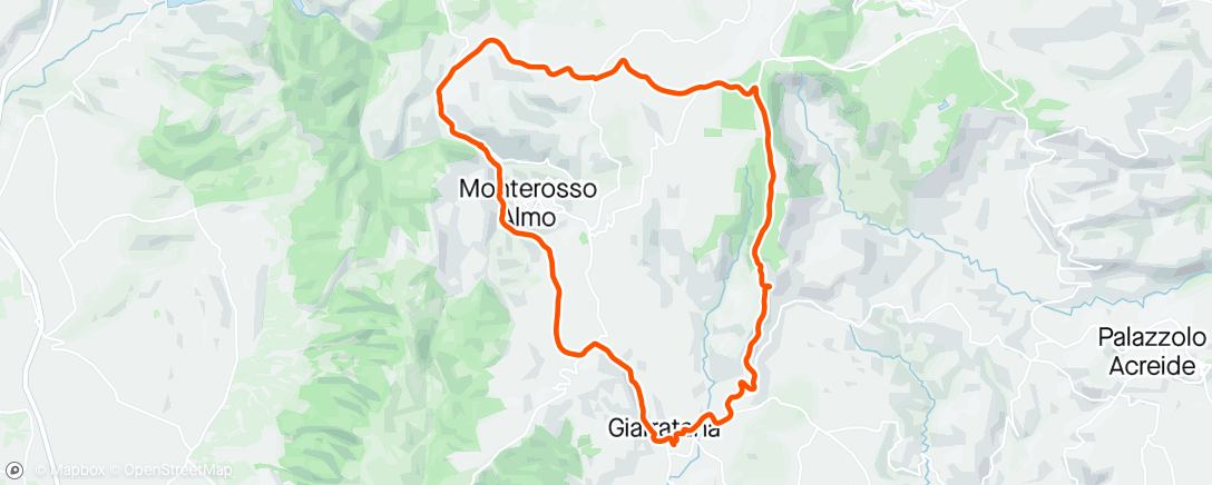 Map of the activity, Lungo Asfalto