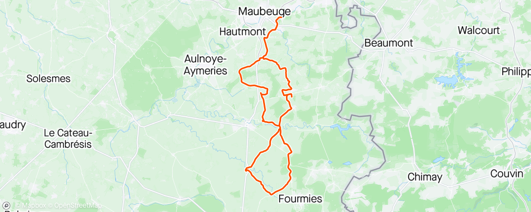Map of the activity, 18042024 Sortie Route avec Geoffrey, puis Claude pour le retour.