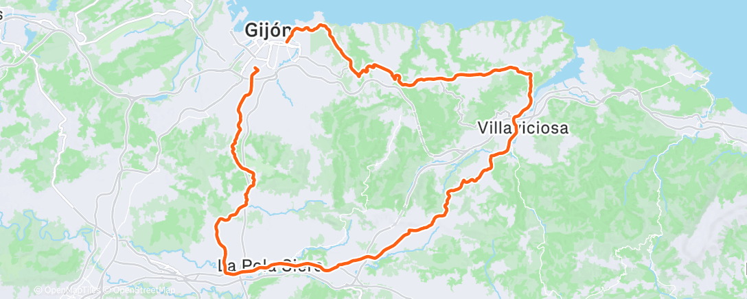 Карта физической активности (Vuelta a La Campa)