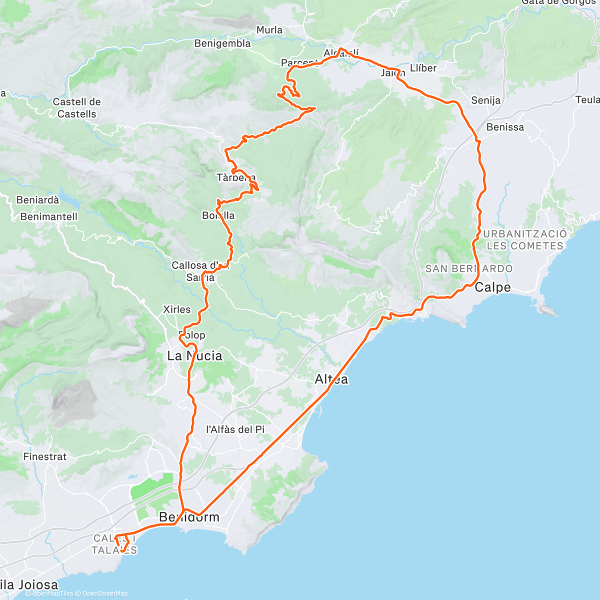 Map of the activity, Día ventoso!! 💪💪🐝🐝paraíso!!!!