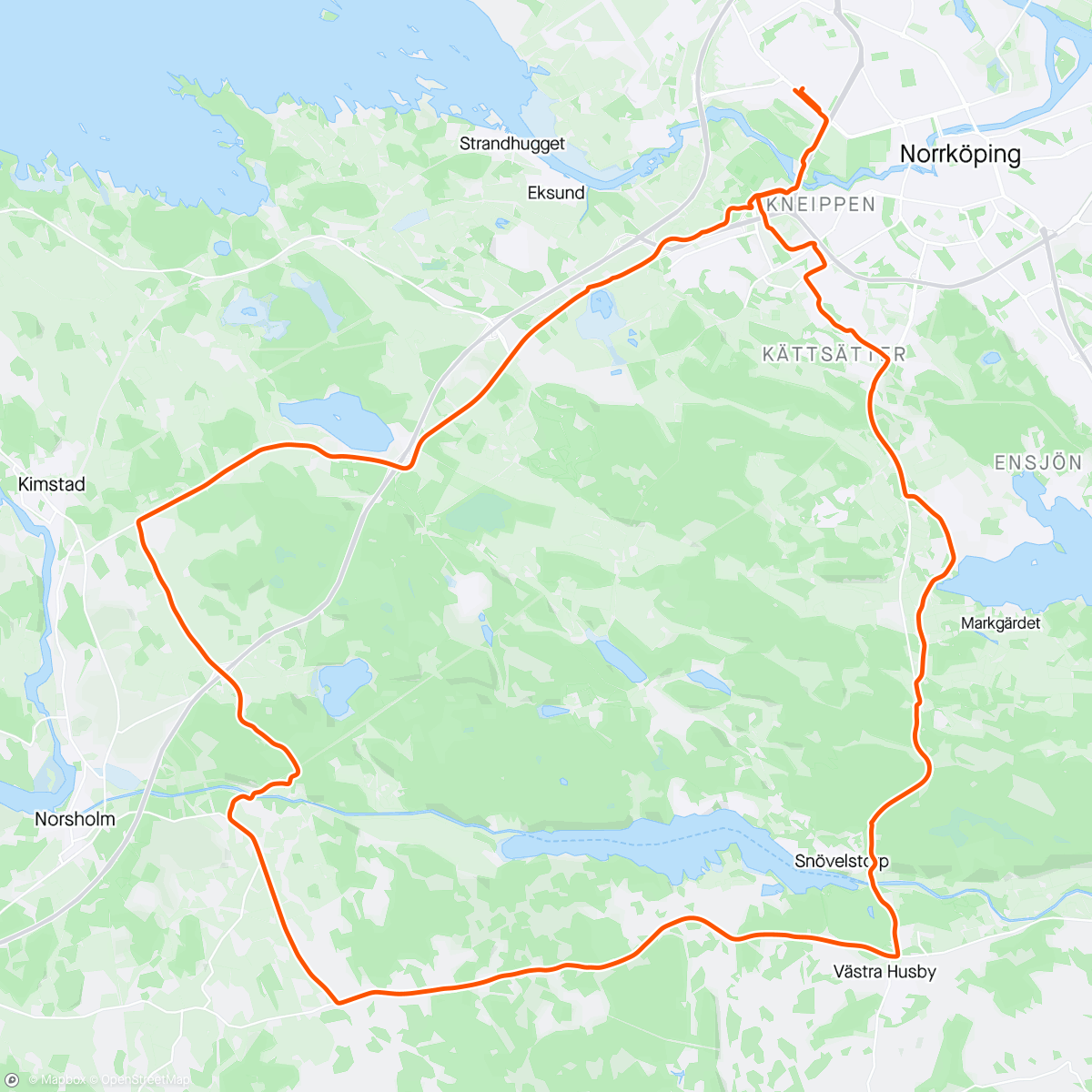 Mapa da atividade, En runda för att visa upp Norrköping för kollegor