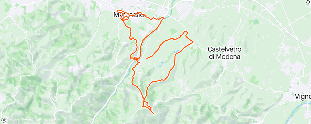 Map of the activity, Gravel tranquillo dopo Dh