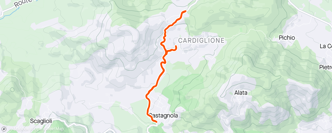 Map of the activity, Petite sortie col de carbinica / 2 fois