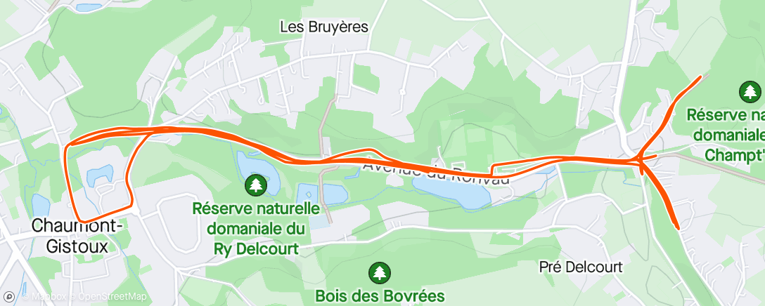 Map of the activity, Côtes longues : Aïe mes jambes !! 😣😣