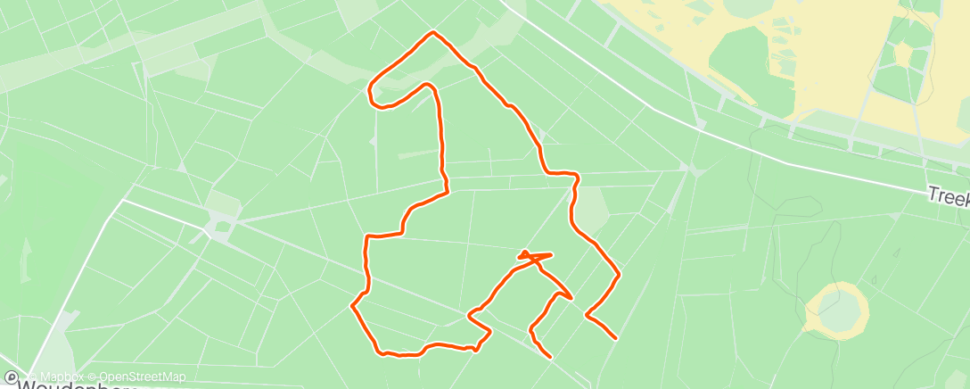 Map of the activity, Aan de wandel bij Austerlitz