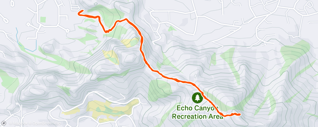 Map of the activity, Morning Hike