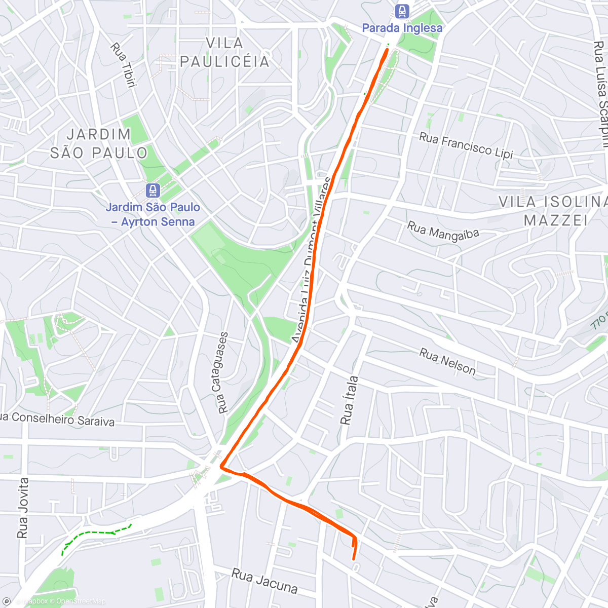 Map of the activity, Caminhada com a parça 🧑‍🧒💕
