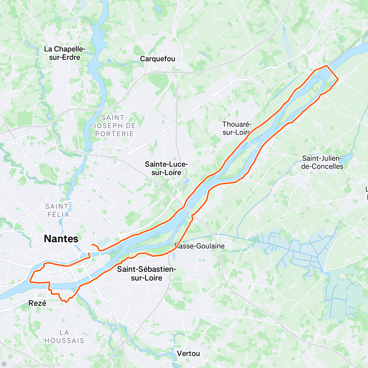 Map of the activity, Petit blabla ride avec les copains