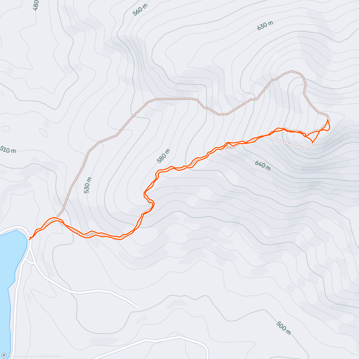 Map of the activity, Baker w/ the Mrs