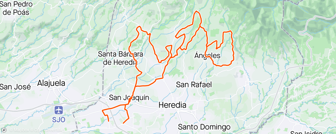 Map of the activity, Morning Mountain Bike Ride