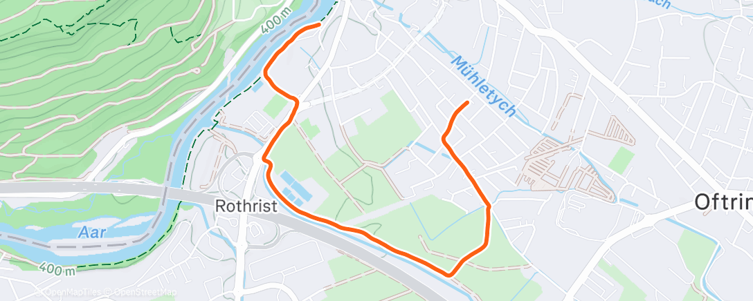 Карта физической активности (Afternoon Run)