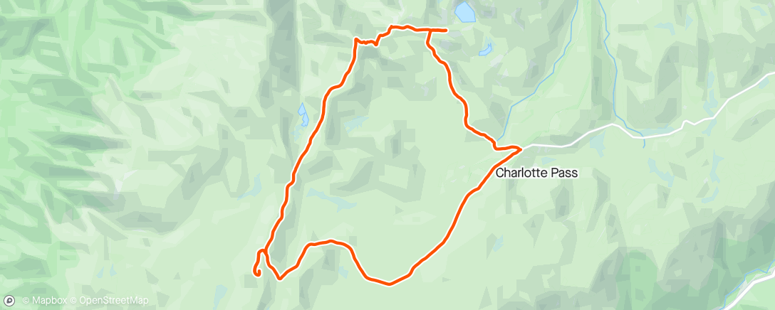 Map of the activity, ⛰️ Kosciusko main range hike