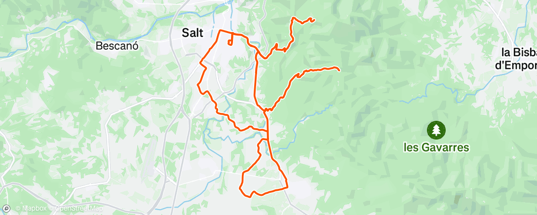 Map of the activity, Fahrt am Nachmittag