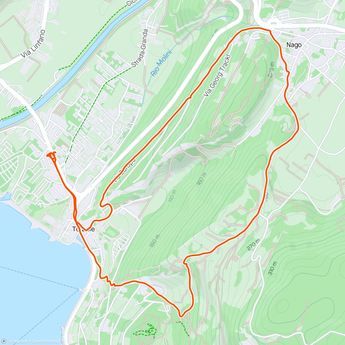 Map of the activity, Morning Hike in the rain 🤷‍♂️