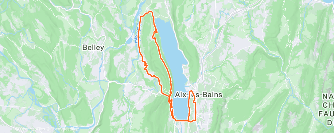 Map of the activity, Sortie vélo dans l'après-midi