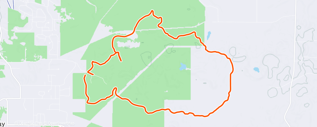 Map of the activity, Afternoon Nordic Ski