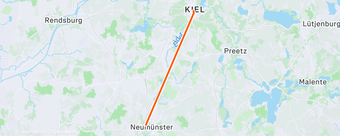 Map of the activity, Spaziergang am Morgen