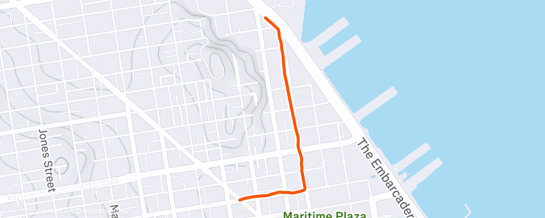 Карта физической активности (Afternoon Run)