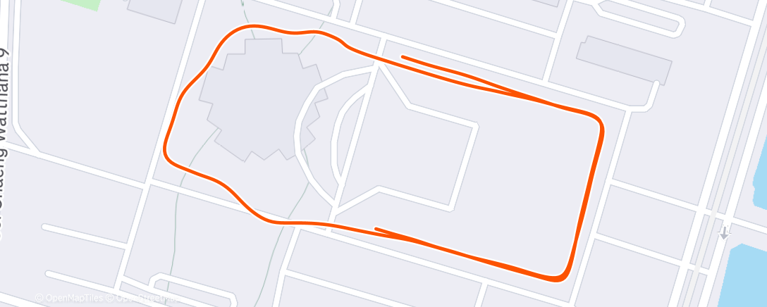 Map of the activity, Morning Run