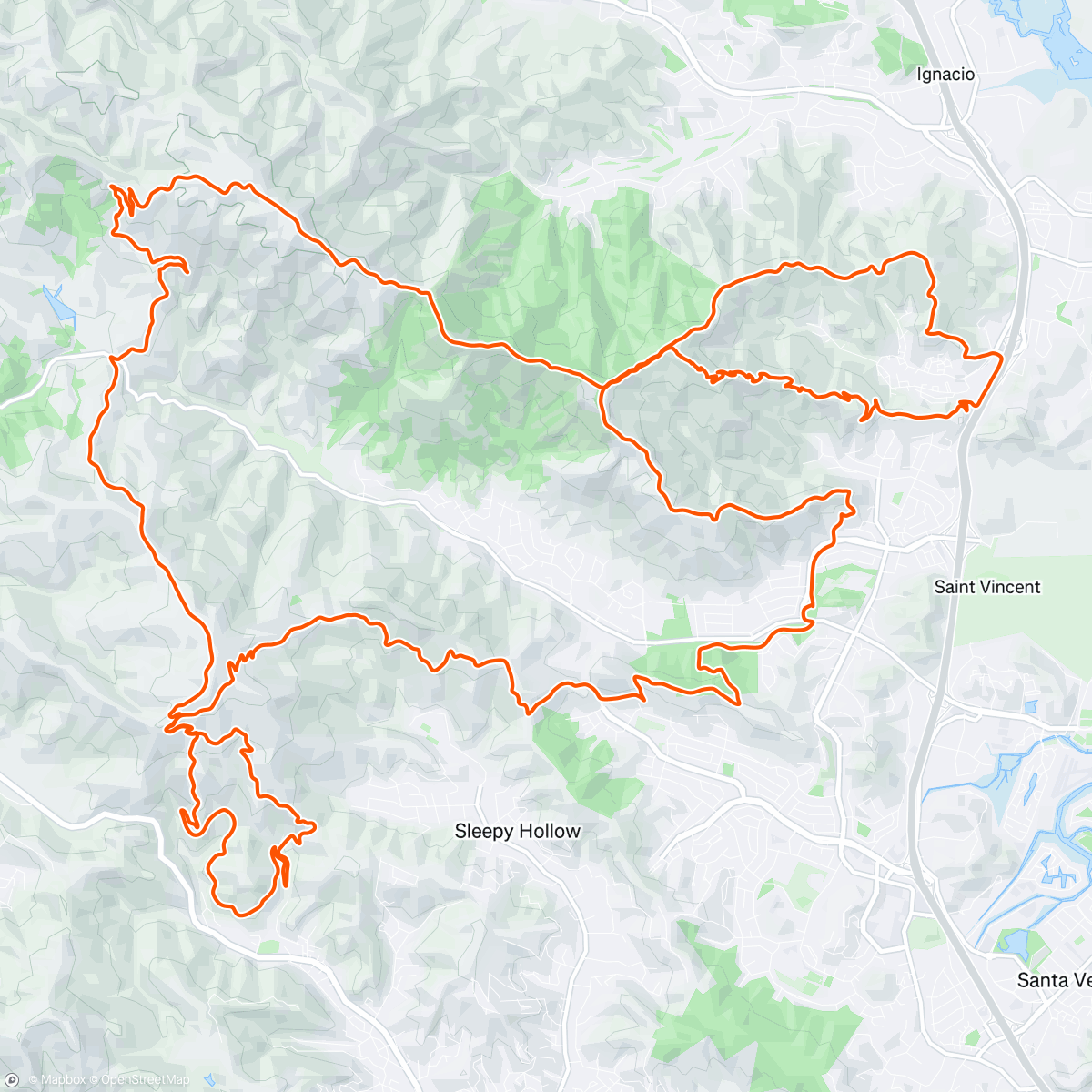 Map of the activity, Big Alta 50k: 0% Fitness, 100% Heart