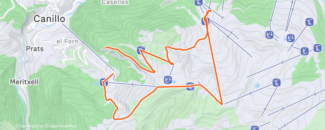 Mapa de la actividad (Lunch Backcountry Ski)