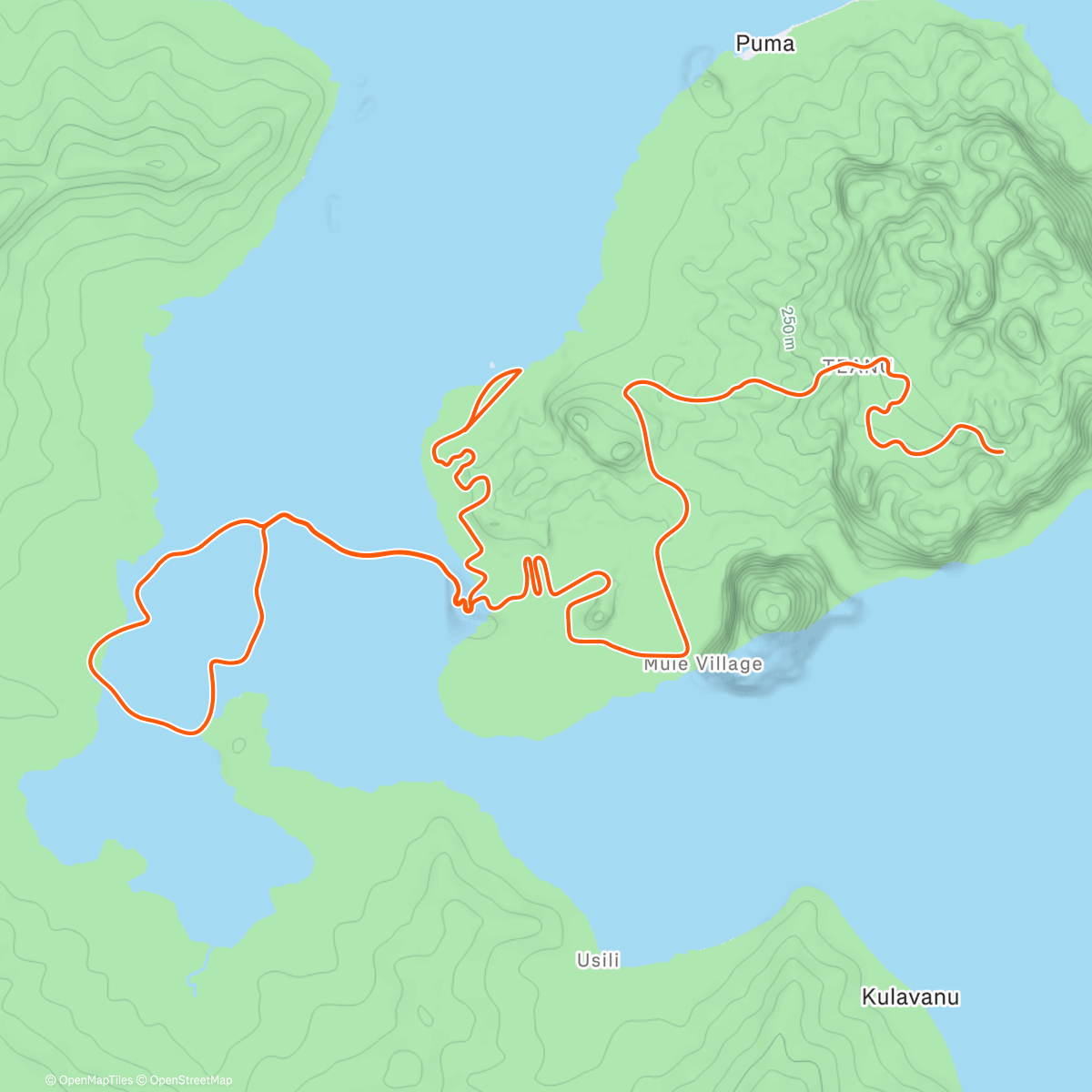 Map of the activity, Zwift - Watts of the Wild in Watopia