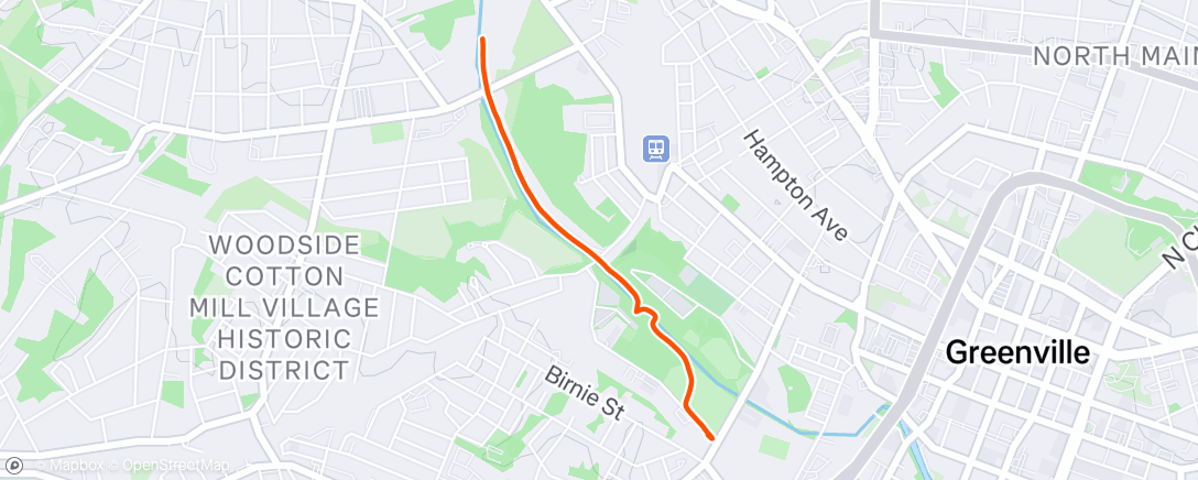 Map of the activity, Afternoon Walk