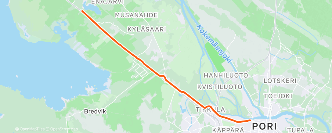 Map of the activity, Morning Ride