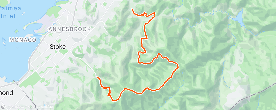 Map of the activity, Scenic route into town 🏃‍♂️