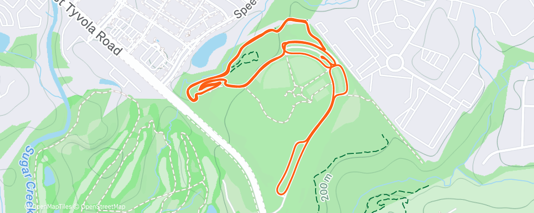 Map of the activity, Afternoon Mountain Bike Ride
