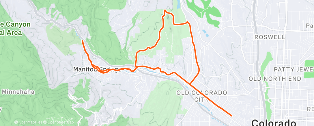 Map of the activity, Sortie vélo dans l'après-midi