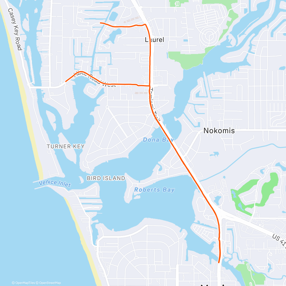 Map of the activity, Hill Repeats