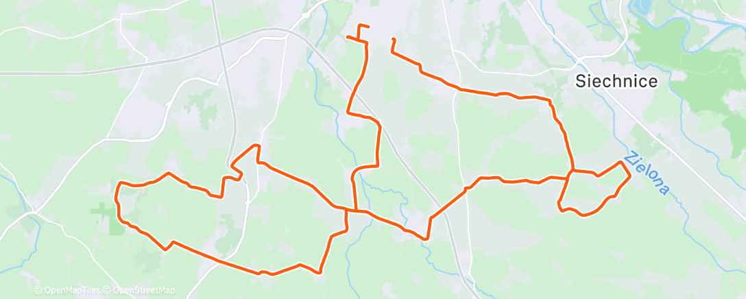 Map of the activity, Lunch Ride