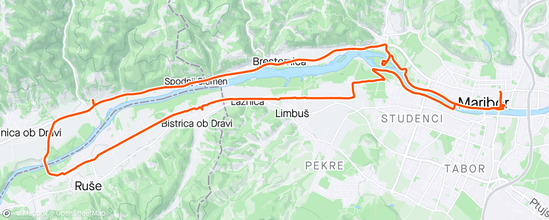 Mapa de la actividad (Selnica ob Dravi roundtrip)