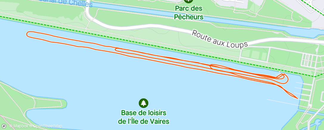 Map of the activity, Stand-up paddle le matin