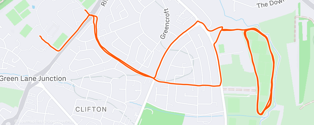 Map of the activity, Clifton Cross