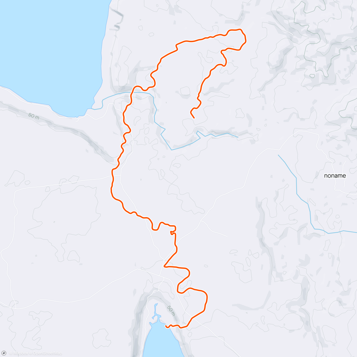 アクティビティ「Zwift - Pacer Group Ride: Makuri 40 in Makuri Islands with Taylor」の地図