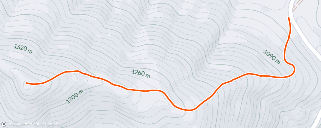 Map of the activity, Lunch Hike