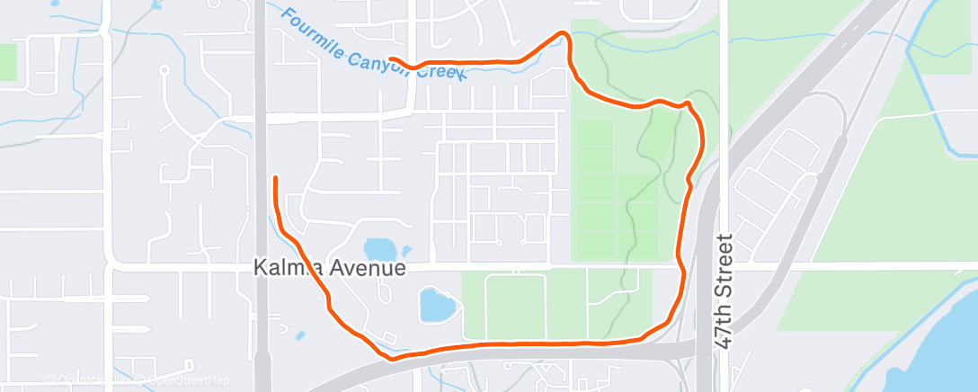 Mapa de la actividad (Morning Run)