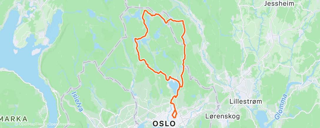 Map of the activity, Romjulsgrus