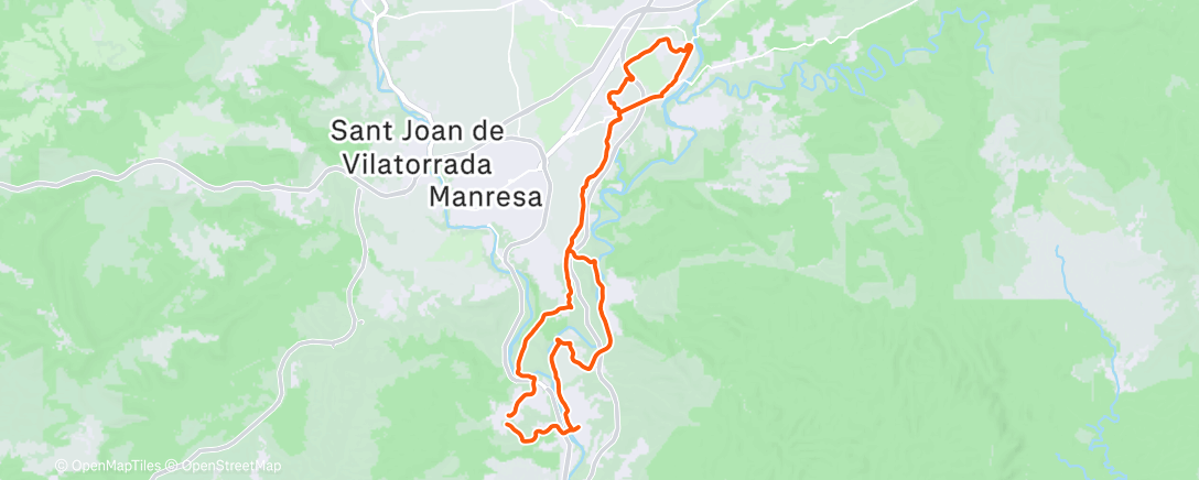 Map of the activity, MTB 1h50 Endurance amb Charly